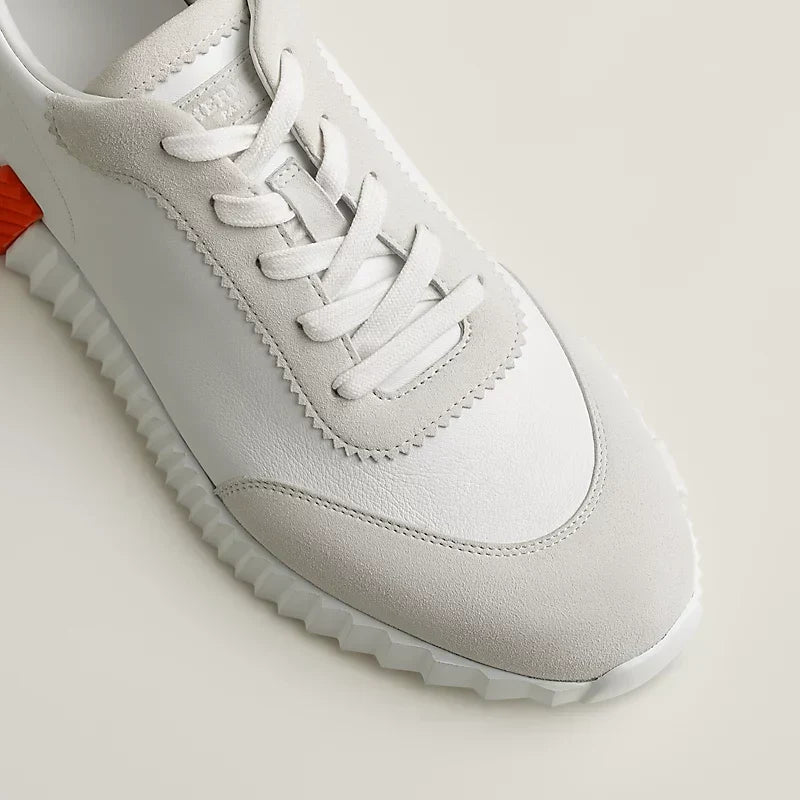 Hermès Sneakers Wit Oranje
