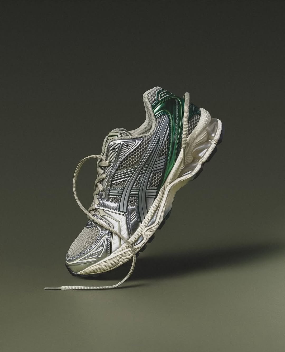 ASICS Gel-Kayano 14 Baskets Dried Leaf Green Pure Silver