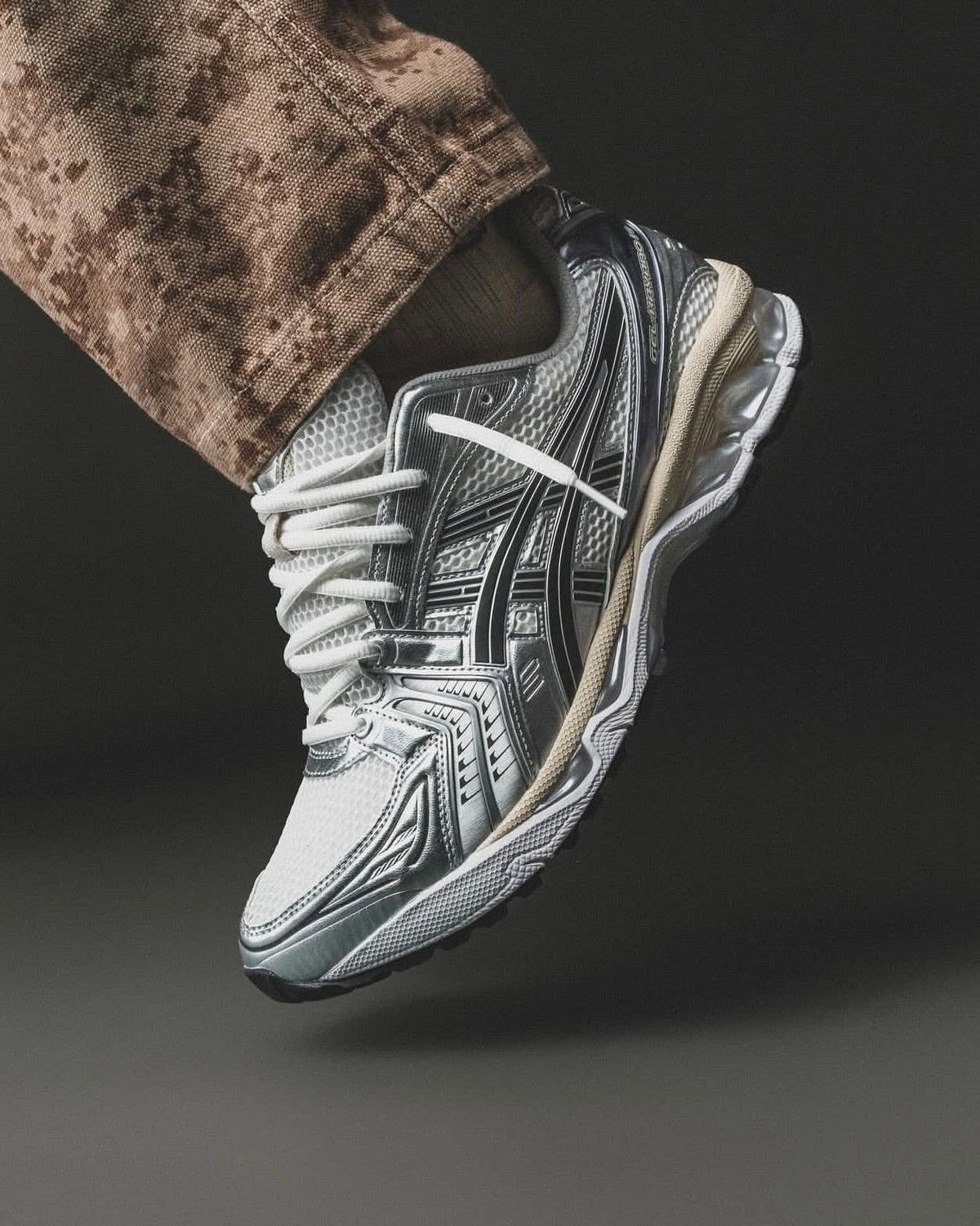 ASICS Gel-Kayano 14 Baskets White Graphite Grey