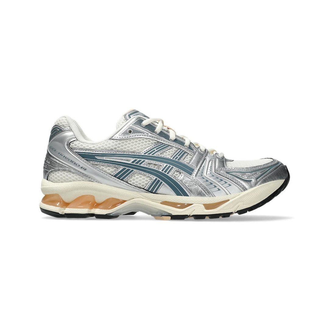 ASICS Gel-Kayano 14 Baskets Birch Pure Silver Teal Gold