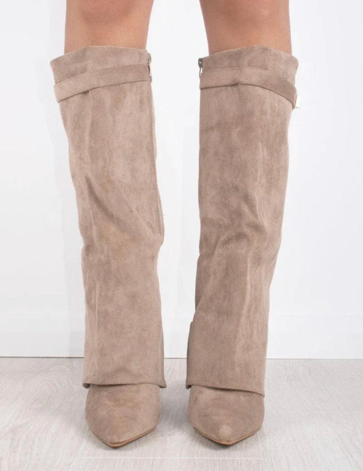 Lucia Voss Suède Dames Laarzen Beige