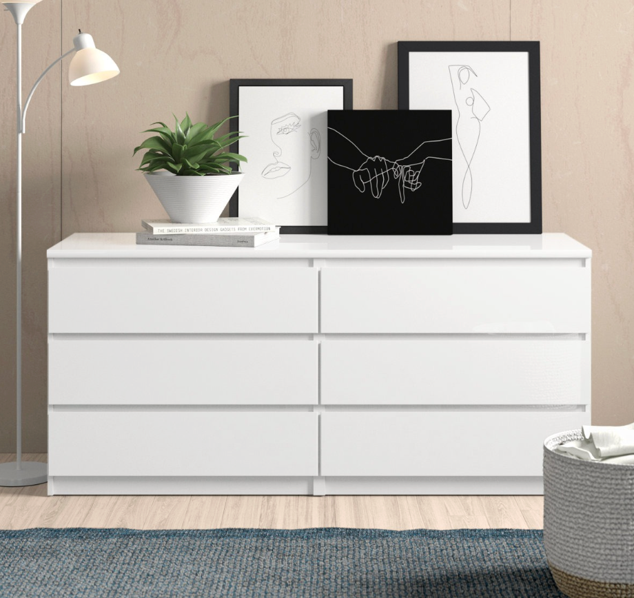 Commode Luma à 6 tiroirs